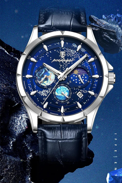Relógio Poedagar Galaxy Blue