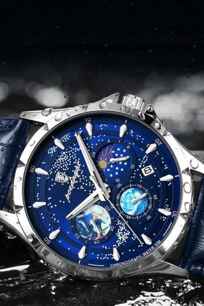 Relógio Poedagar Galaxy Blue